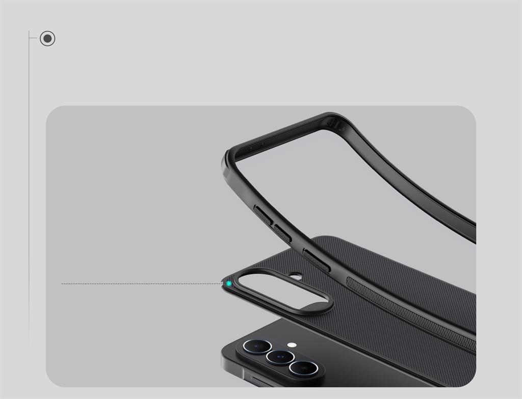 Samsung Galaxy A37 5G Nillkin Lenswing magsafe hátlap tok (Fekete)