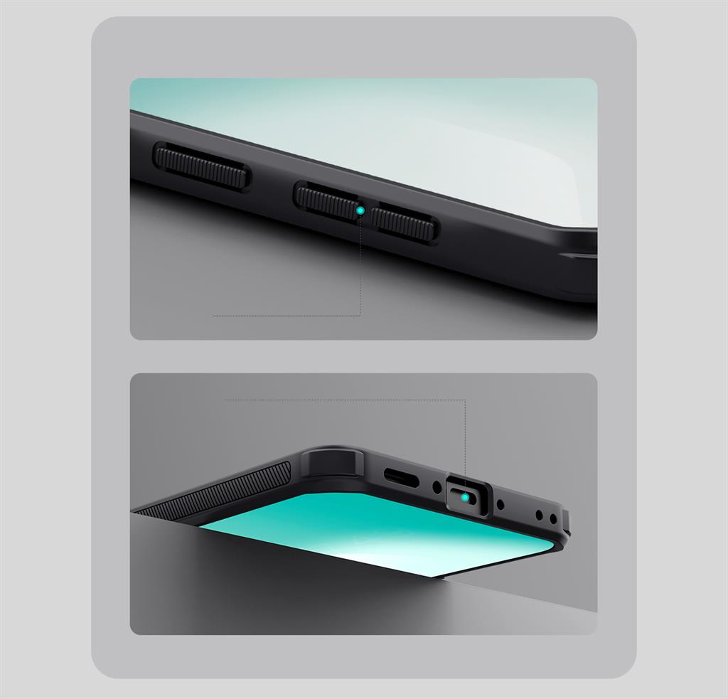 Samsung Galaxy A37 5G Nillkin Lenswing magsafe hátlap tok (Fekete)