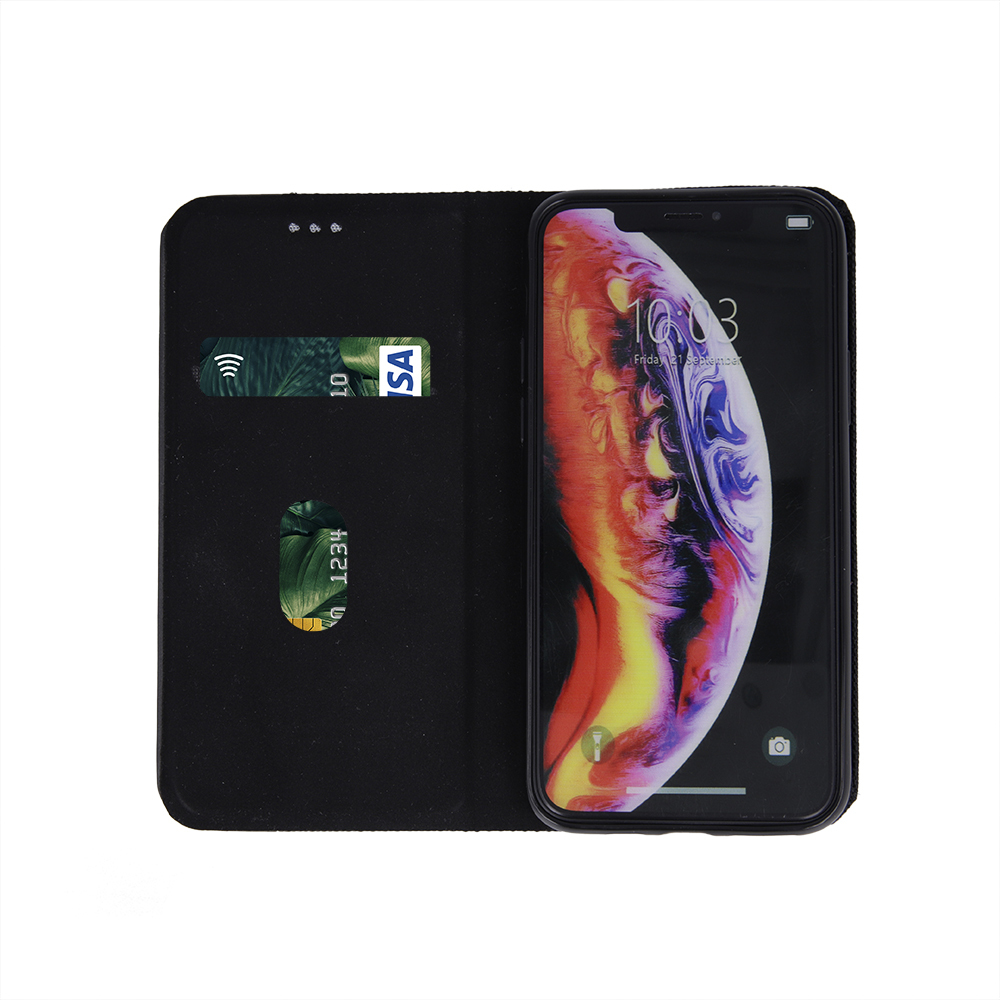 Samsung Galaxy A41 Smart Senso notesz tok (Fekete)