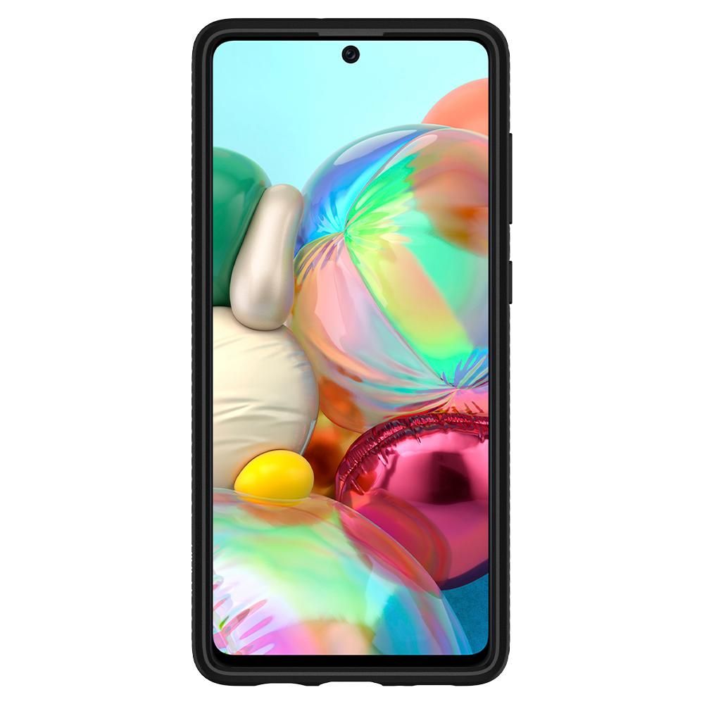 Samsung Galaxy A51 Spigen liquid air prémium hátlap tok, (Fekete) 1