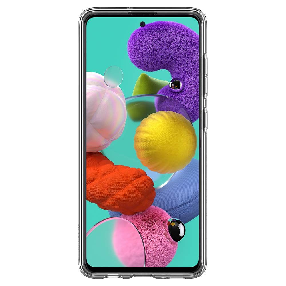 Samsung Galaxy A51 Spigen liquid crystal prémium hátlap tok, (Átlátszó) - ACS00564 3