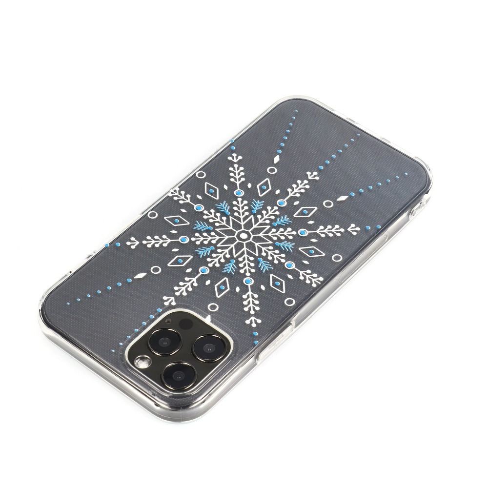 Samsung Galaxy A41 Winter szilikon hátlap tok (Snowflake (Átlátszó) 0
