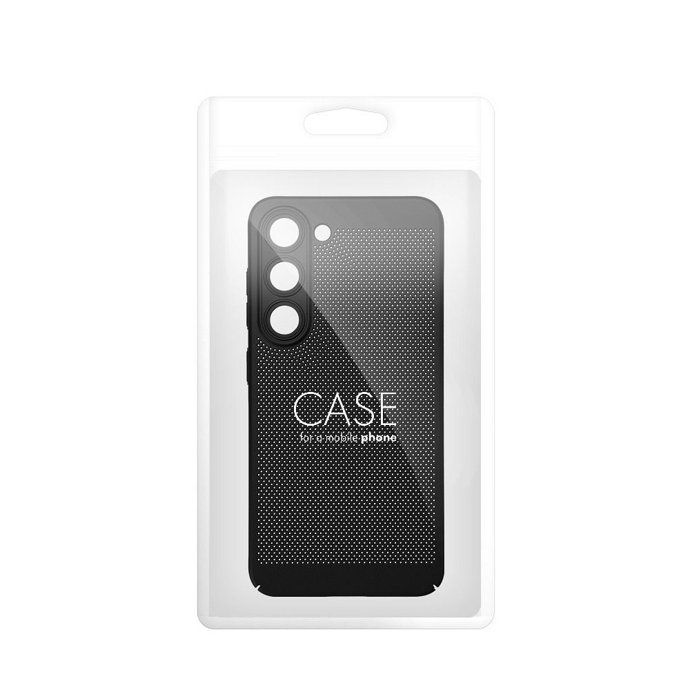Samsung Galaxy A52 4G / Galaxy A52 5G / Galaxy A52s 5G Breezy lyukacsos műanyag hátlap tok (Fekete) 6