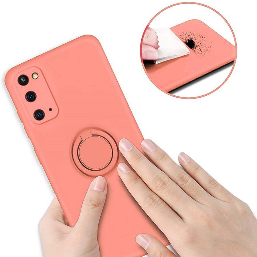 Samsung Galaxy A52 4G/A52 5G/A52s 5G finger grip mágneses hátlap tok (Barack) 1