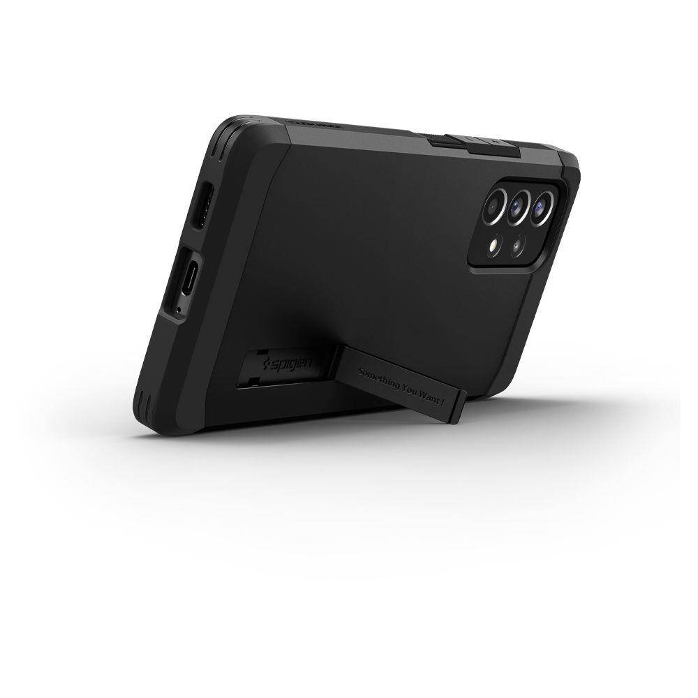Samsung Galaxy A53 5G Spigen tough armor ütésálló hátlap tok (Fekete)