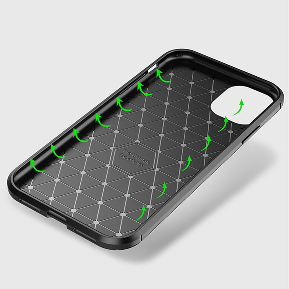 Samsung Galaxy A53 carbon fiber szilikon hátlap tok (Fekete)