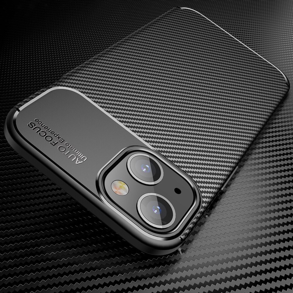 Samsung Galaxy A53 carbon fiber szilikon hátlap tok (Fekete)