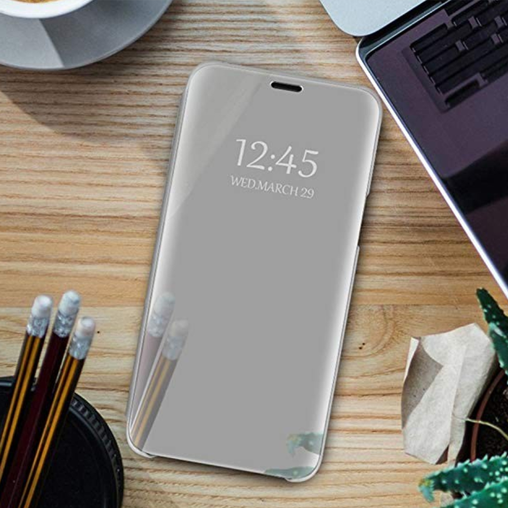 Samsung Galaxy A54 5G Clear view notesz tok (Ezüst) 3