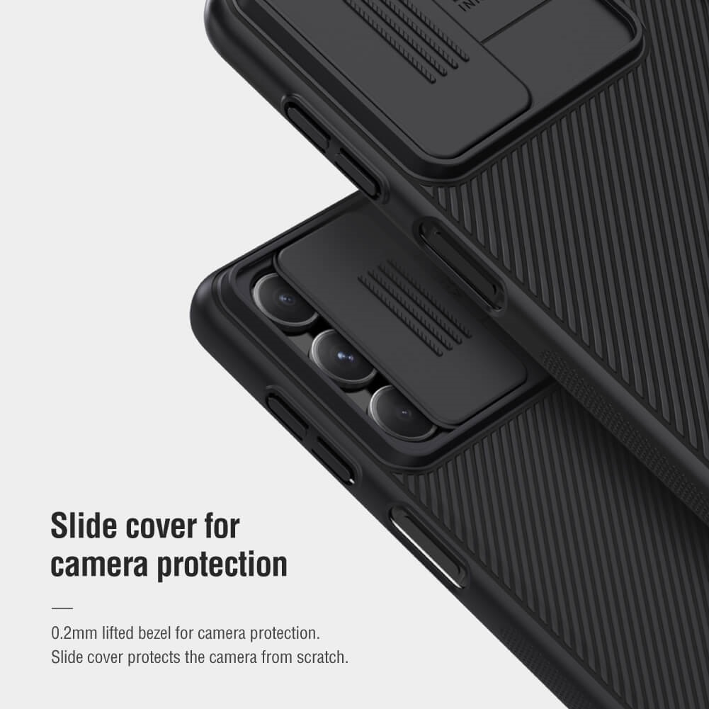 Samsung Galaxy A54 5G Nillkin camshield pro kameravédős hátlap tok kék