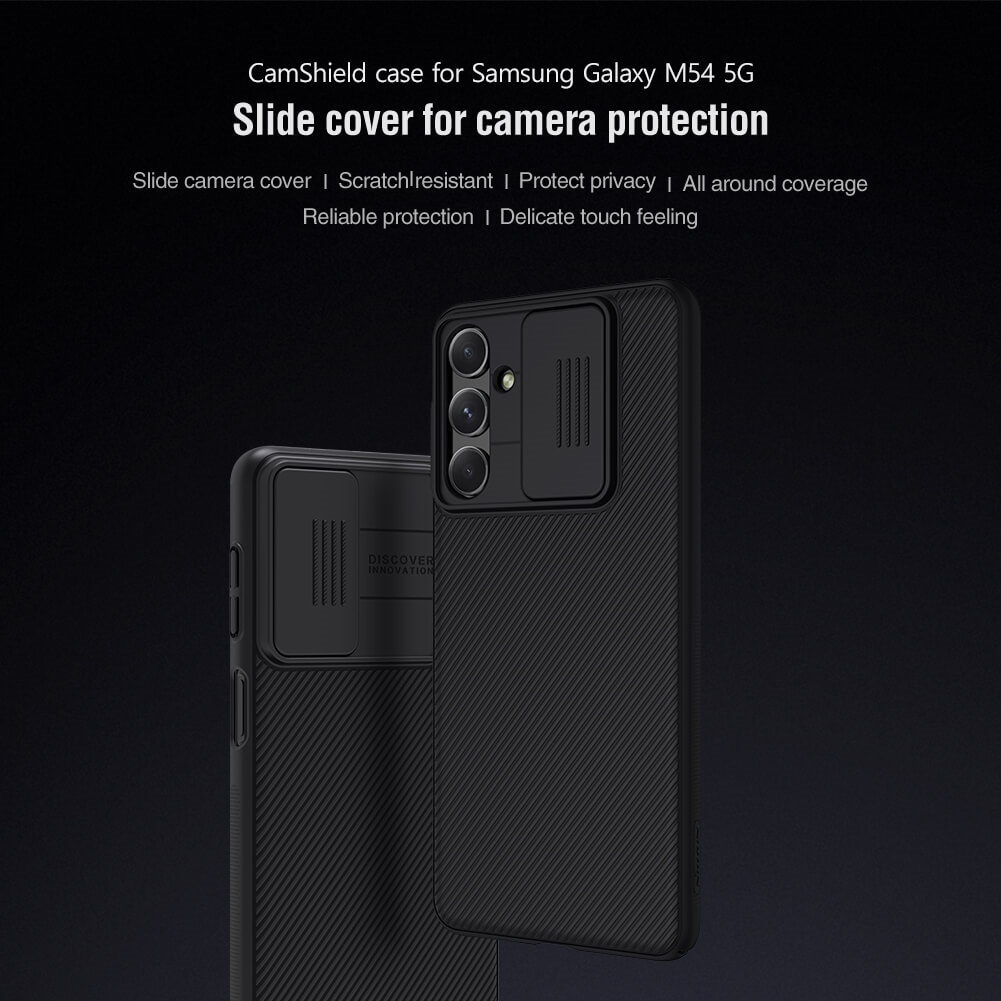 Samsung Galaxy A54 5G Nillkin camshield pro kameravédős hátlap tok kék