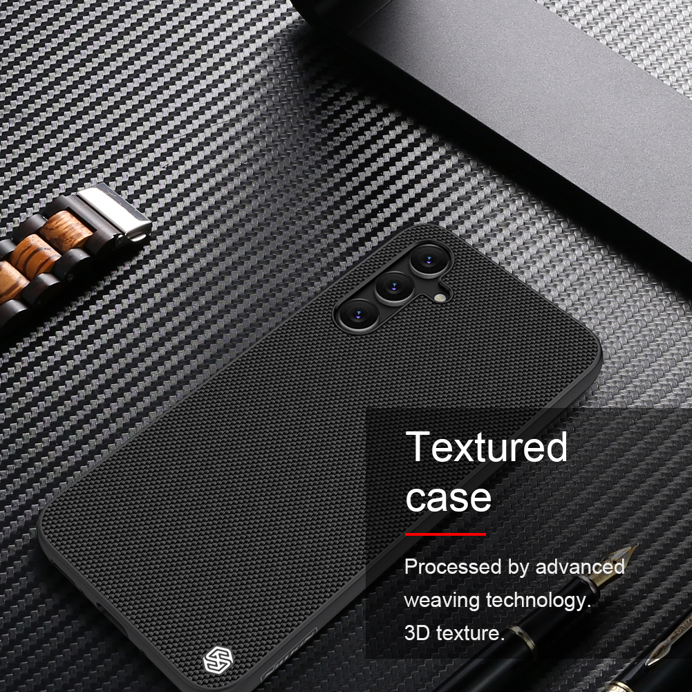 Samsung Galaxy A54 5G Nillkin textured hátlap tok fekete 2