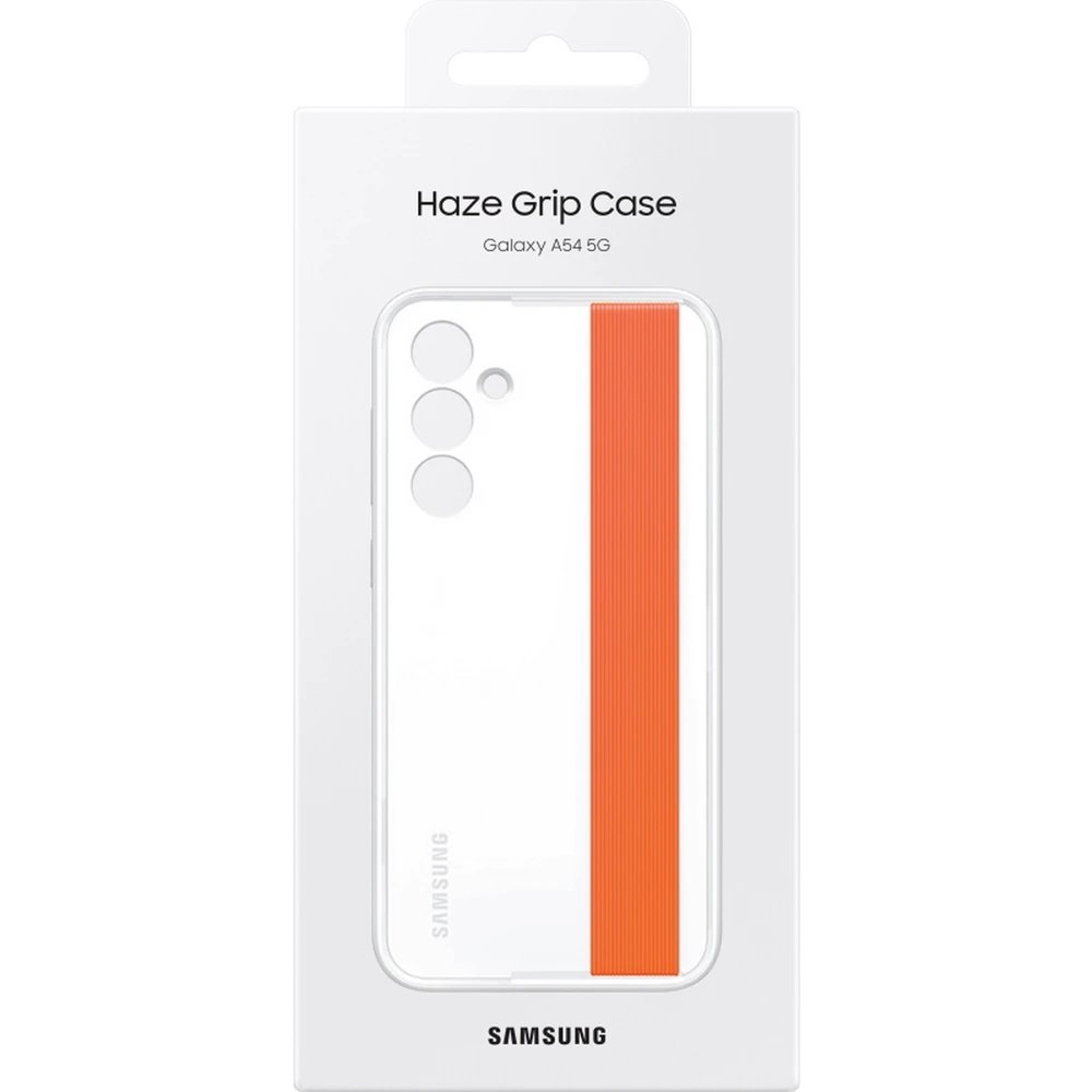 Samsung Galaxy A54 5G Samsung slim strap gyári szilikon tok pánttal (Fehér) 1