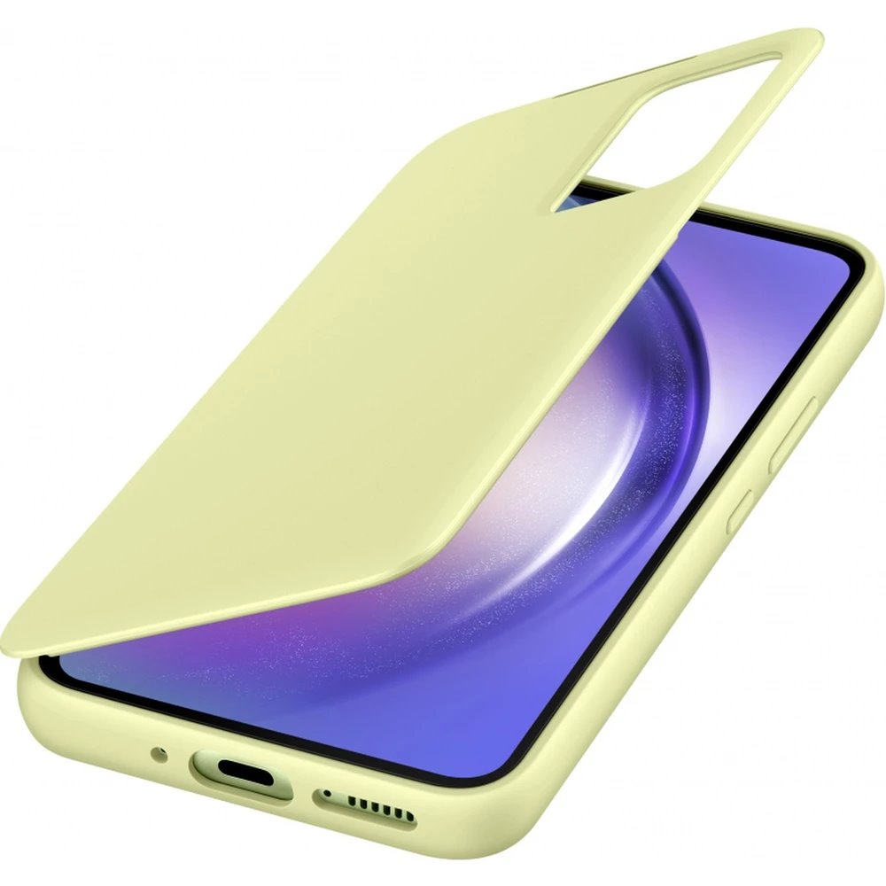 Samsung Galaxy A54 5G Samsung smart view gyári notesz tok (lime zöld) 0