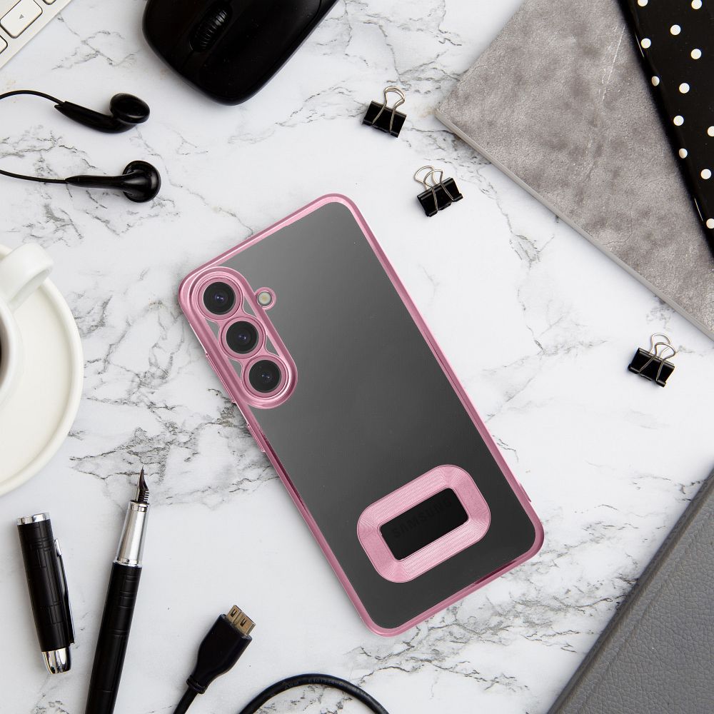 Samsung Galaxy A55 GLAM szilikon hátlap tok (Rózsaszín)