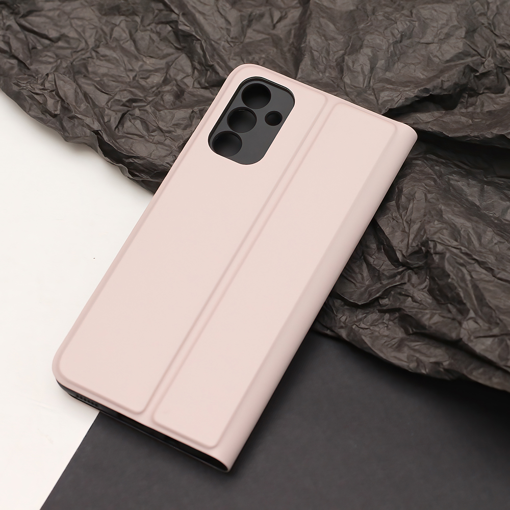 Samsung Galaxy A55 smart soft notesz tok Bézs