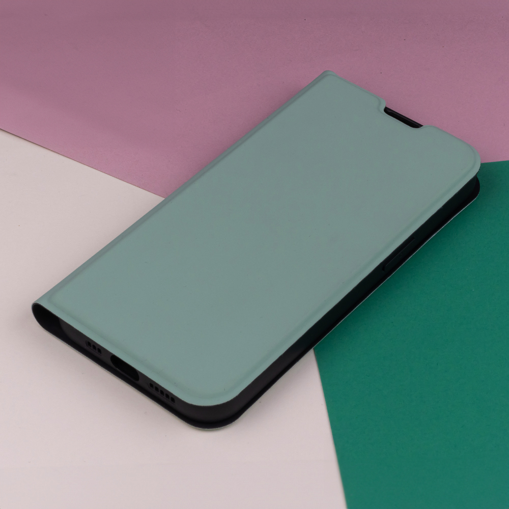 Samsung Galaxy A55 smart soft notesz tok Zöld