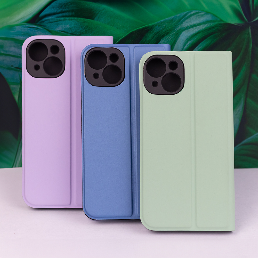 Samsung Galaxy A55 smart soft notesz tok Zöld