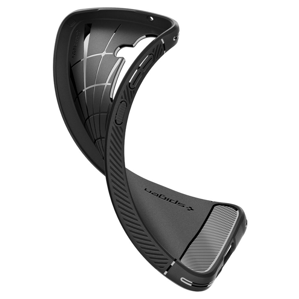 Samsung Galaxy A55 Spigen Rugged armor ütésálló tok Fekete