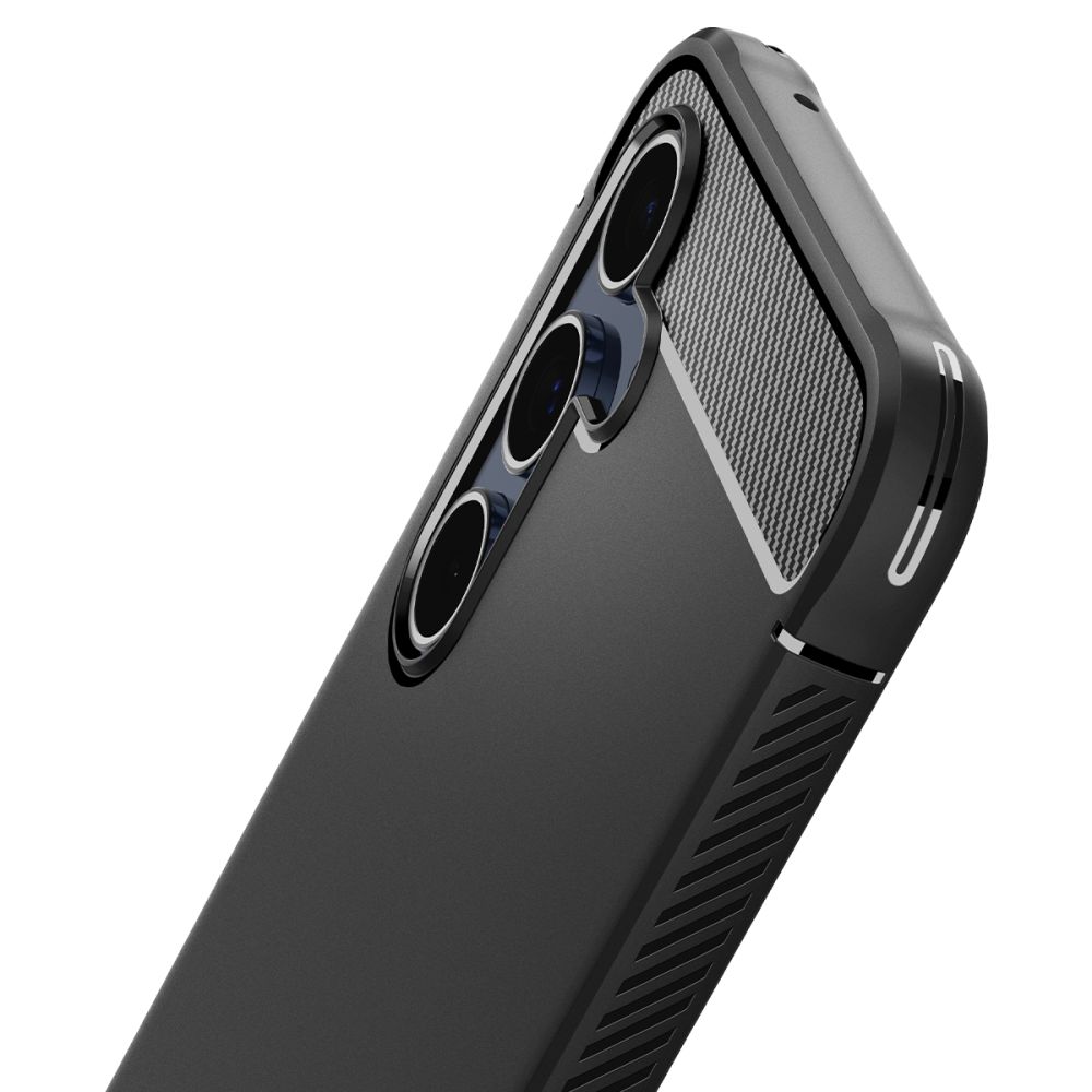 Samsung Galaxy A55 Spigen Rugged armor ütésálló tok Fekete