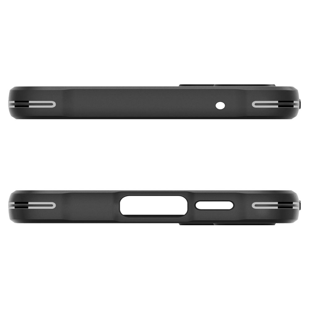 Samsung Galaxy A55 Spigen Rugged armor ütésálló tok Fekete