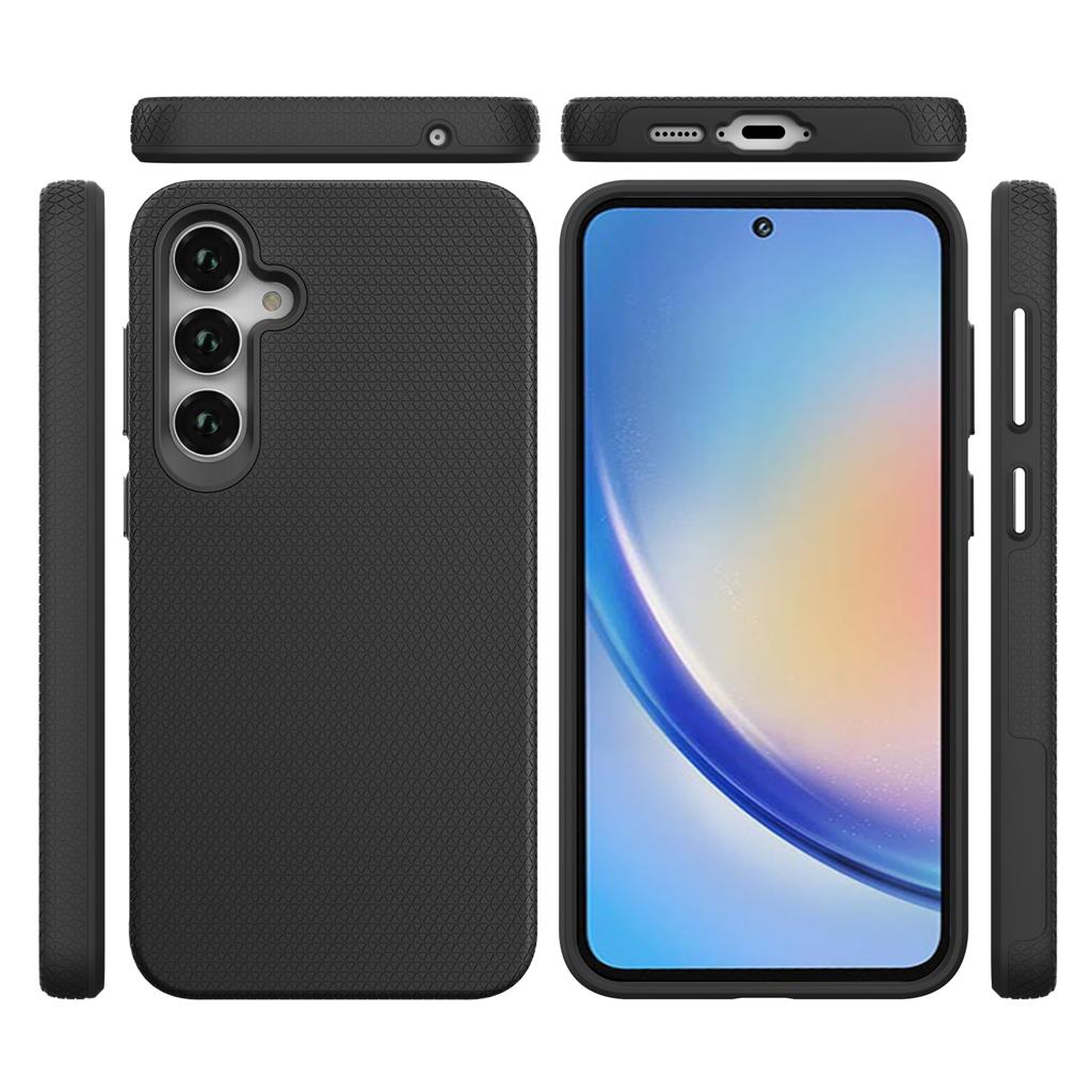 Samsung Galaxy A55 TOKO Triangle hátlap tok (Fekete)