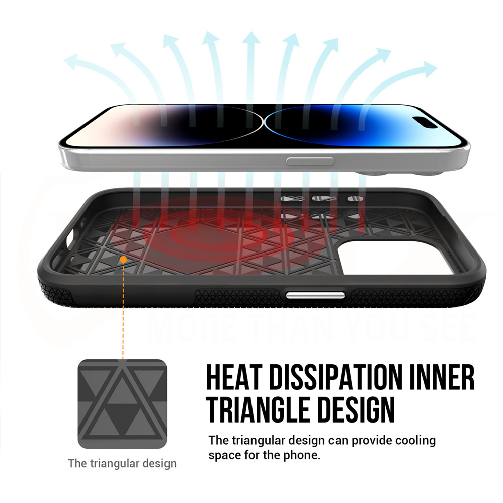 Samsung Galaxy A55 Vmax Triangle hátlap tok Fekete