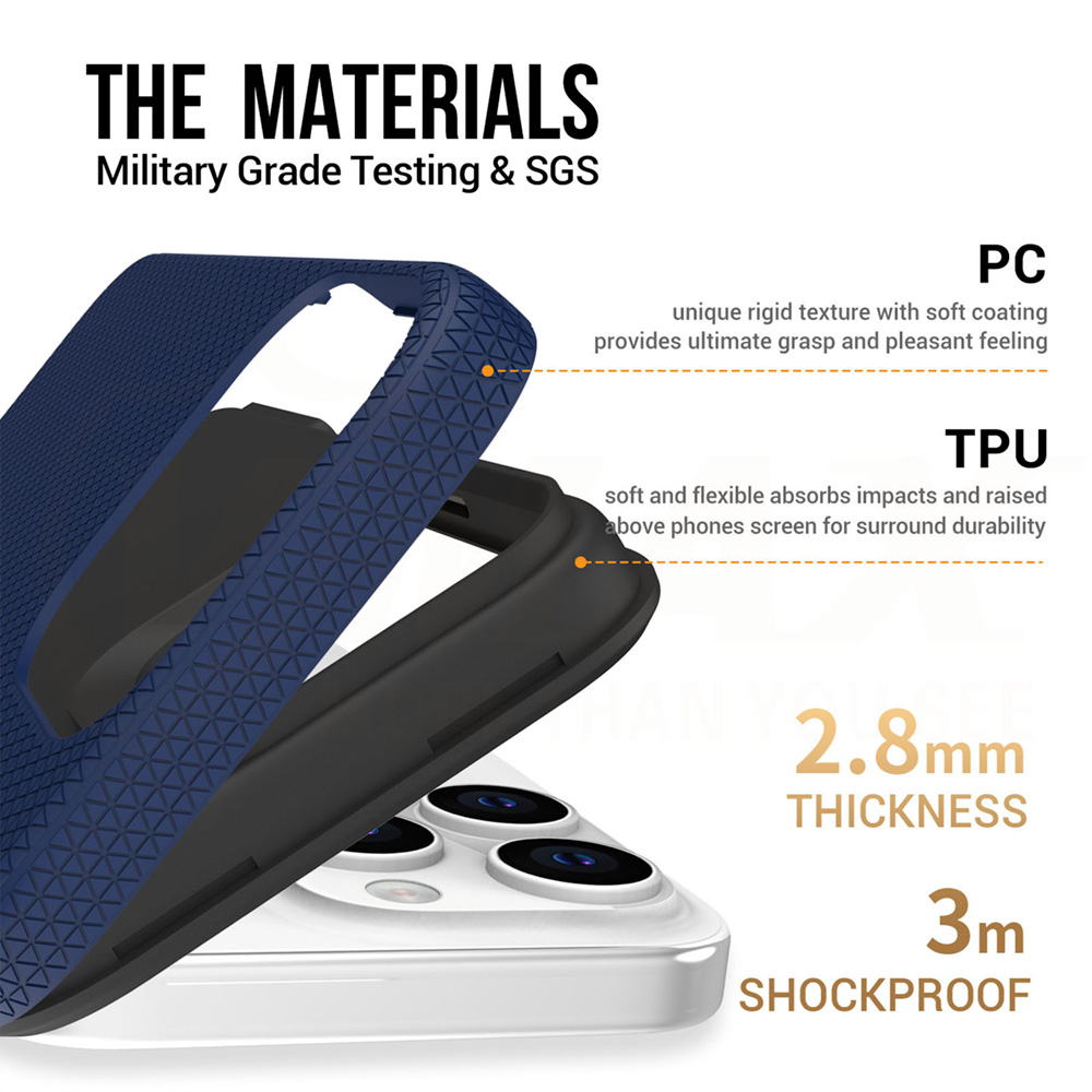 Samsung Galaxy A55 Vmax Triangle hátlap tok Kék
