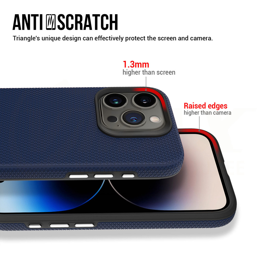 Samsung Galaxy A55 Vmax Triangle hátlap tok Kék