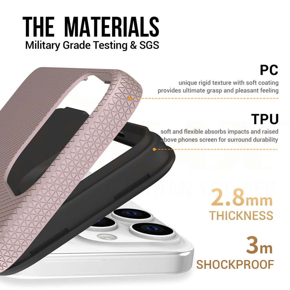 Samsung Galaxy A55 Vmax Triangle hátlap tok Rosegold