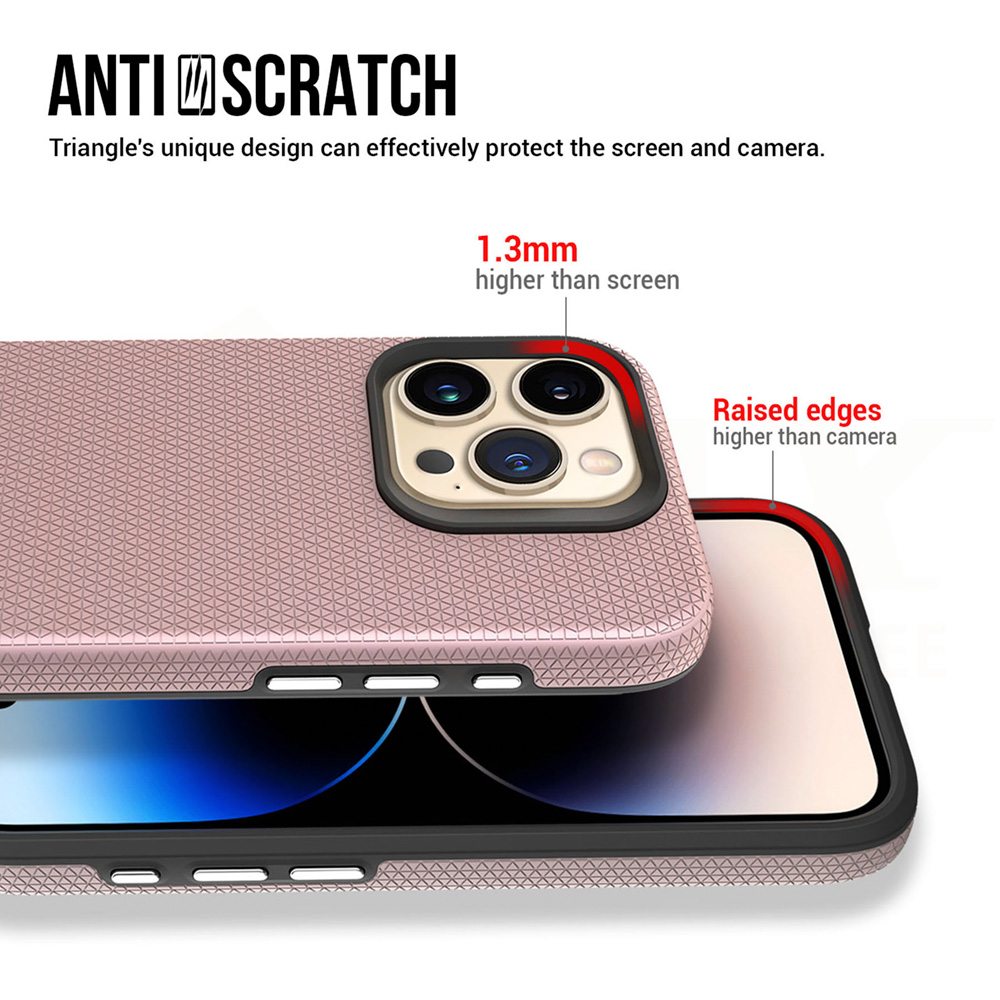 Samsung Galaxy A55 Vmax Triangle hátlap tok Rosegold