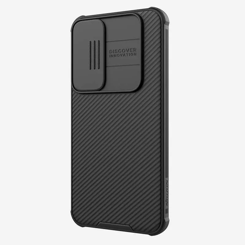 Samsung Galaxy A55 Nillkin camshield pro kameravédős hátlap tok fekete