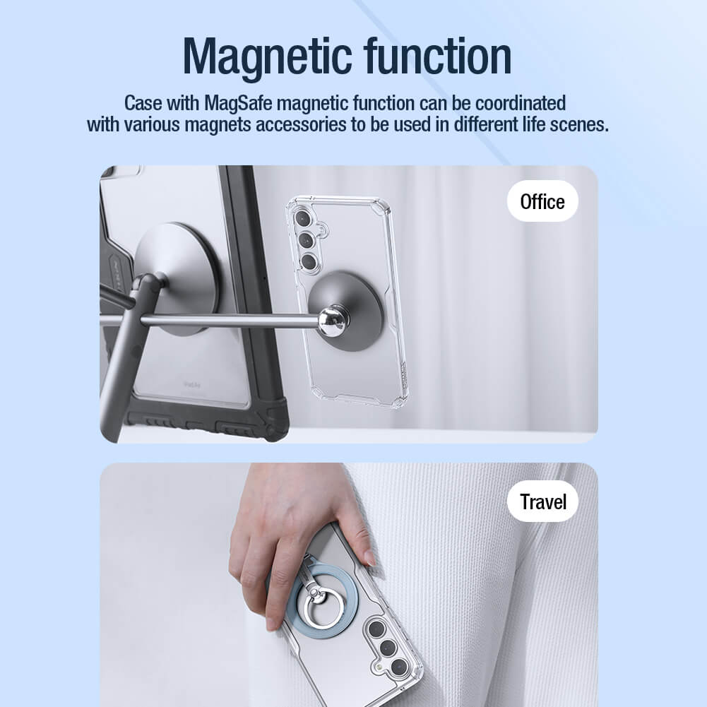 Samsung Galaxy A55 Nillkin nature pro magsafe hátlap tok (Fehér)