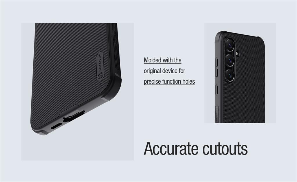Samsung Galaxy A55 Nillkin Super frosted shield pro magsafe strapabíró hátlap tok fekete