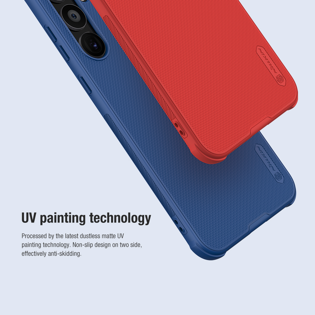 Samsung Galaxy A55 Nillkin Super frosted shield pro strapabíró hátlap tok fekete