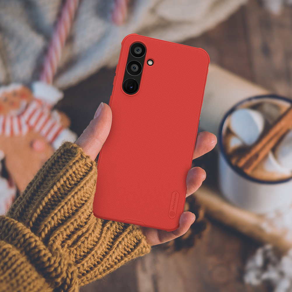 Samsung Galaxy A55 Nillkin Super frosted shield pro strapabíró hátlap tok fekete