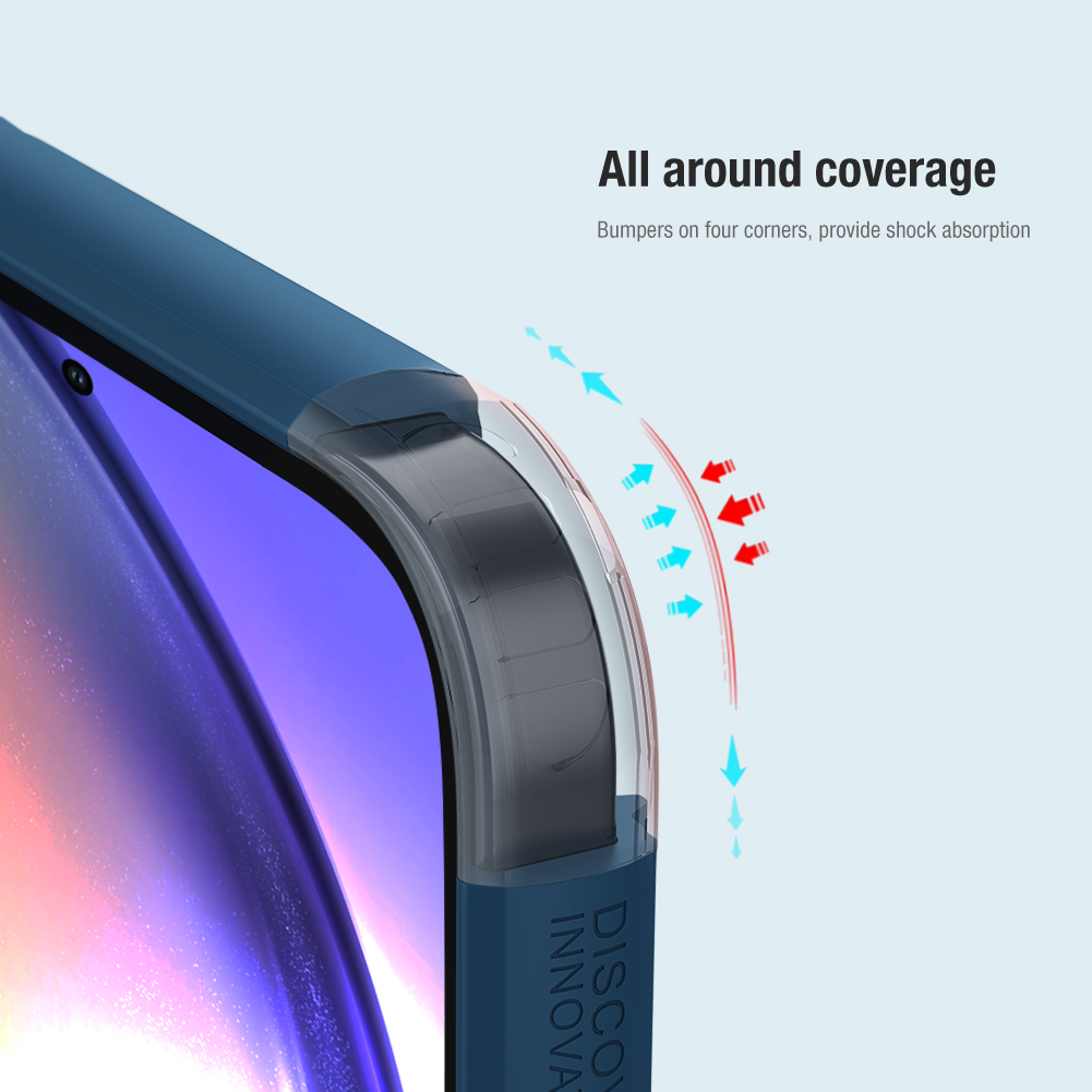 Samsung Galaxy A55 Nillkin Super frosted shield pro strapabíró hátlap tok fekete