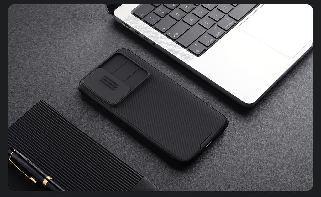 Samsung Galaxy A56 5G Nillkin camshield armor hátlap tok (Fekete)