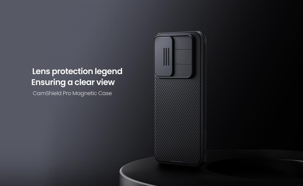 Samsung Galaxy A56 5G Nillkin camshield armor hátlap tok (Fekete)
