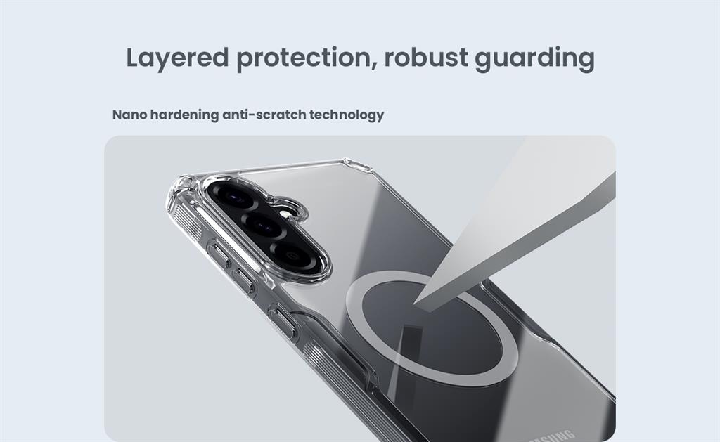 Samsung Galaxy A56 5G Nillkin Camshield S magsafe hátlap tok (Fehér)