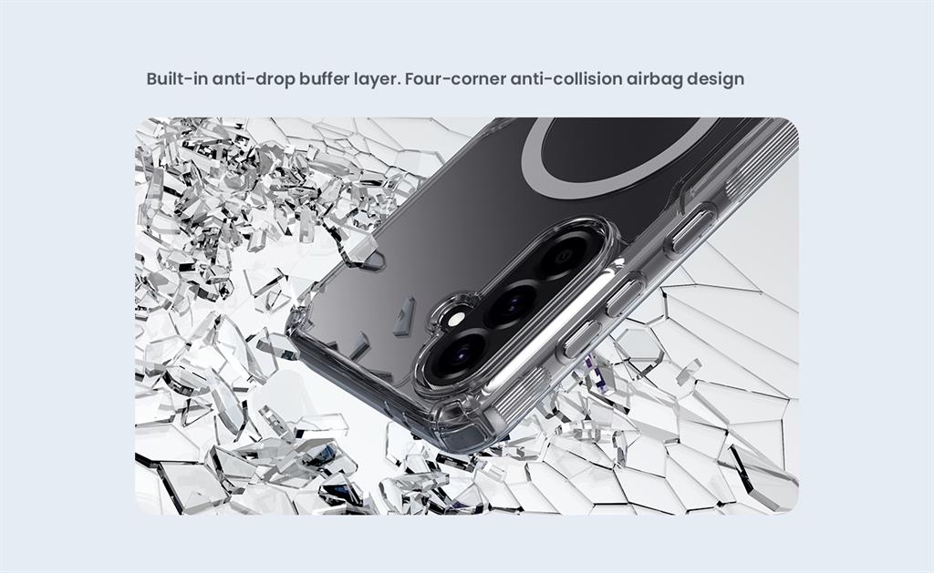Samsung Galaxy A56 5G Nillkin Camshield S magsafe hátlap tok (Fehér)