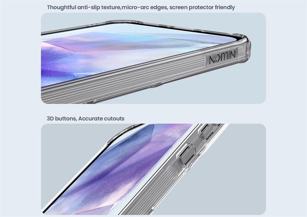 Samsung Galaxy A56 5G Nillkin Camshield S magsafe hátlap tok (Fehér)