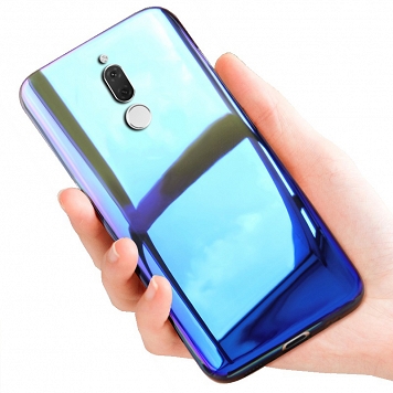 Samsung Galaxy A6 ombre hátlap tok (Fekete)