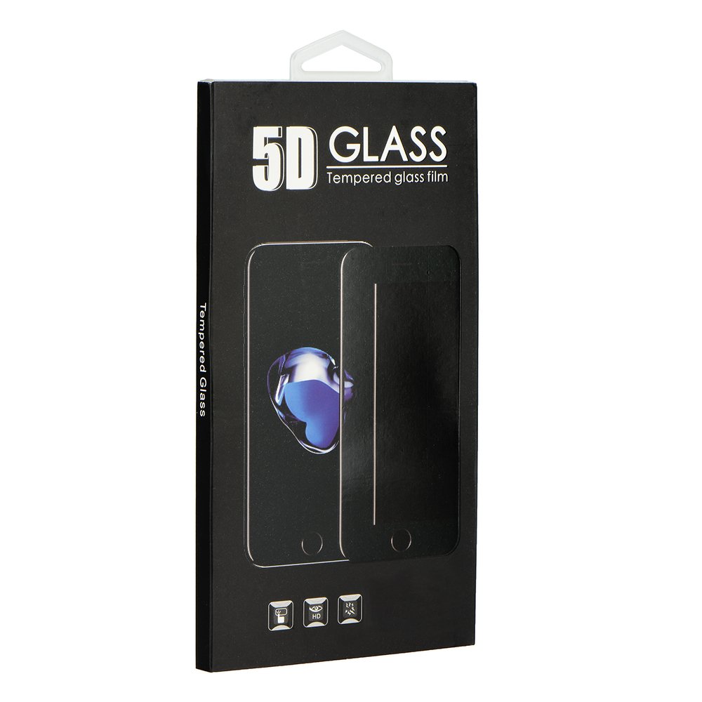 Samsung Galaxy A70 5D Flexibilis üvegfólia teljes kijelzőre, átlátszó (fekete keret) 1