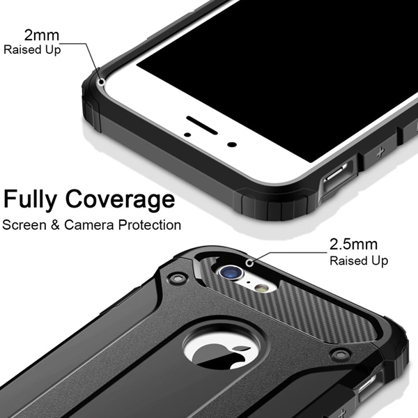 Samsung Galaxy A72 4G/A72 5G armor ütésálló hátlap tok, (Fekete)