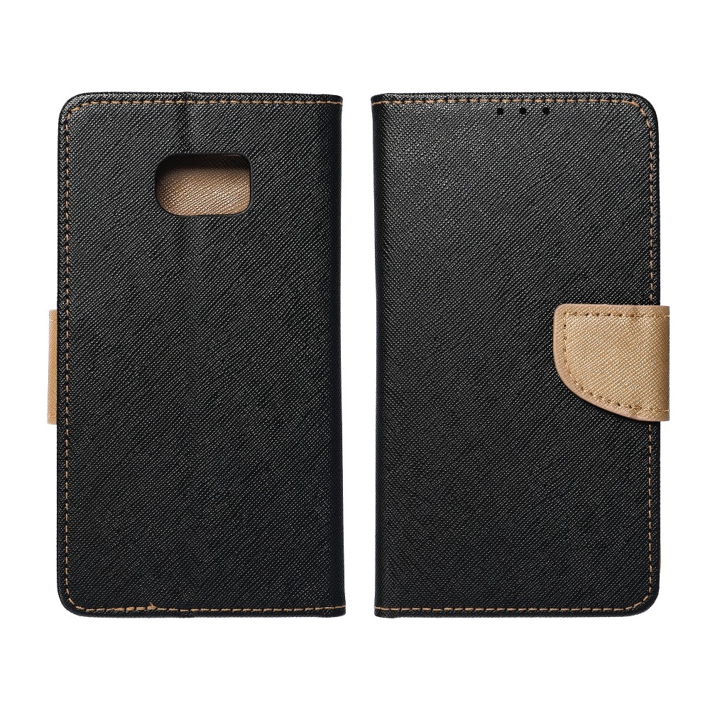 Samsung Galaxy A72 4G/A72 5G Fancy book notesz tok, (Fekete-Arany)