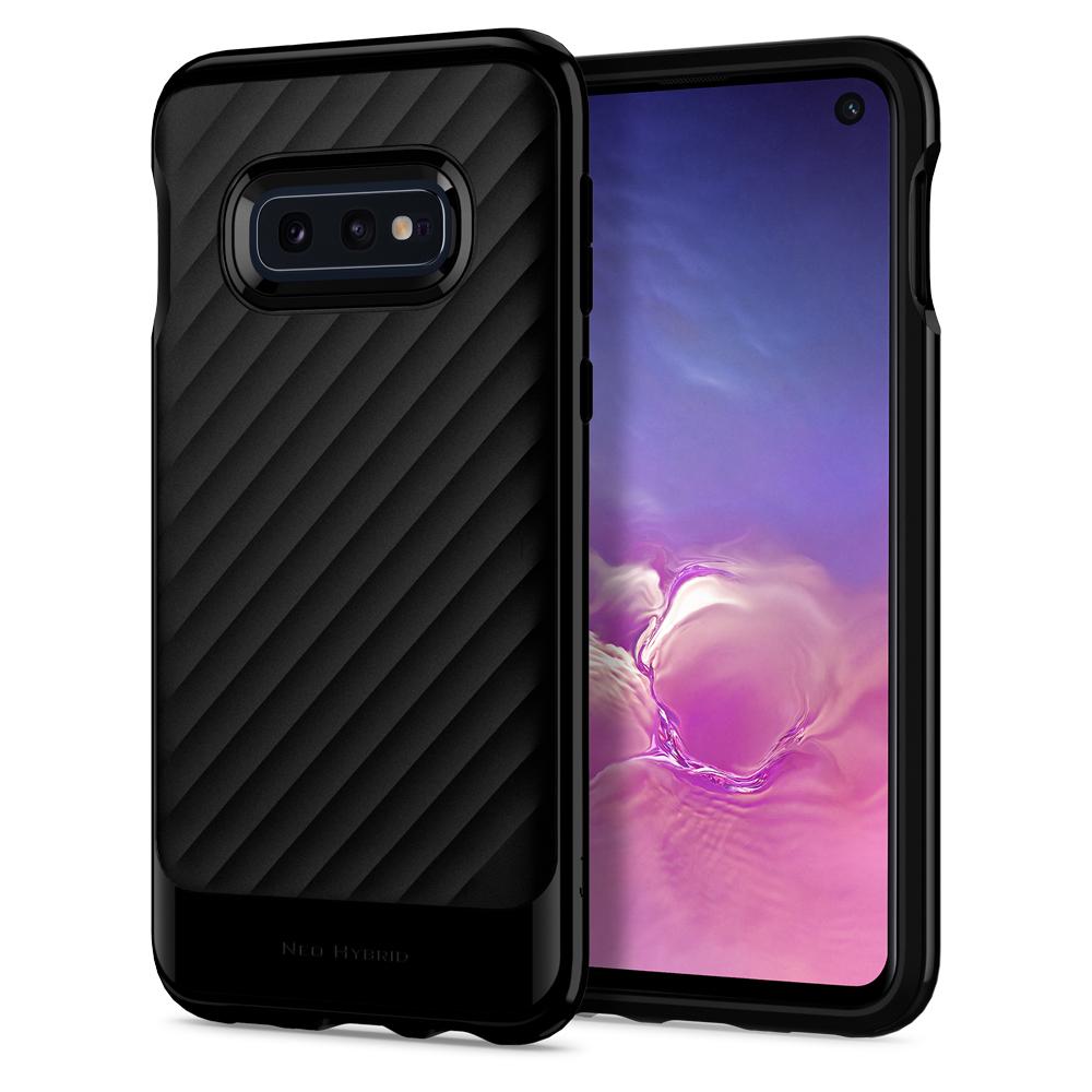 Samsung Galaxy S10e Spigen neo hybrid prémium hátlap tok (Fekete)