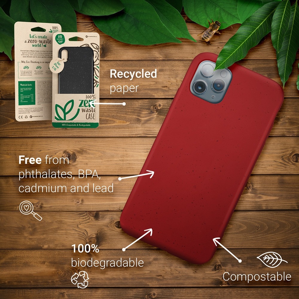 Samsung Galaxy S21 Forcell BIO környezetbarát hátlap tok, (Fekete)