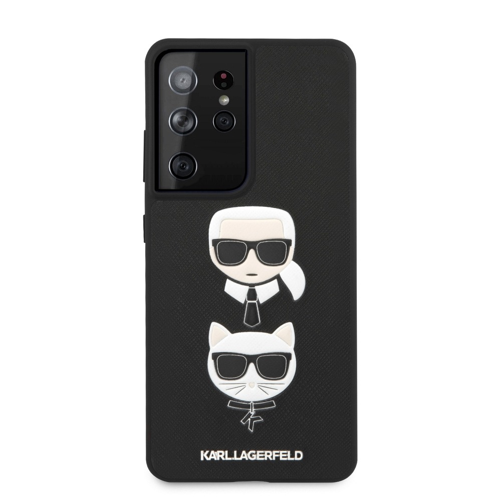 Samsung Galaxy S21+ Karl Lagerfeld Original tok (Fekete) – KLHCS21MSAKICKCBK