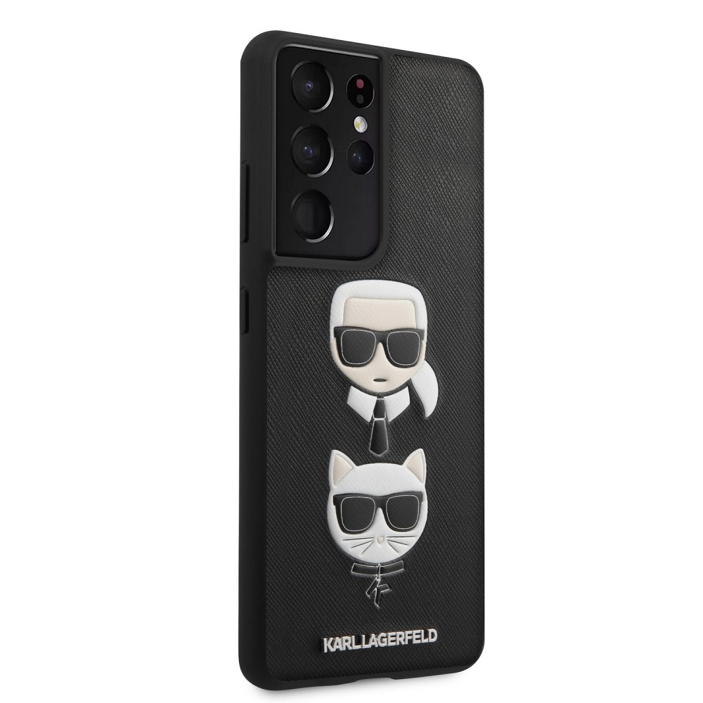 Samsung Galaxy S21+ Karl Lagerfeld Original tok (Fekete) – KLHCS21MSAKICKCBK