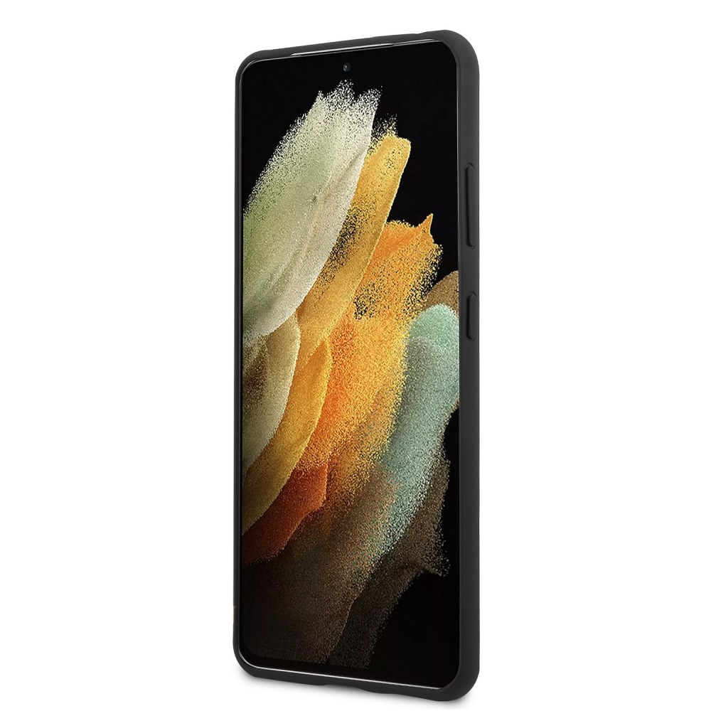 Samsung Galaxy S21+ Karl Lagerfeld Original tok (Fekete) – KLHCS21MSAKICKCBK